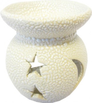 brûleur blanc lune et étoiles 7 cm