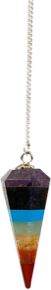 pendule c&ocirc;ne 7 chakras