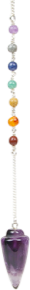 Améthyste pendule toupie 7 chakras