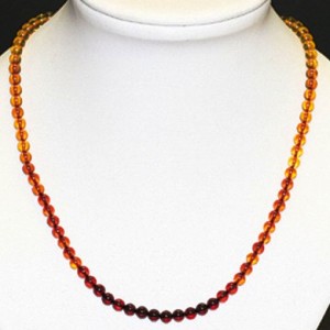 Collier d'ambre multi tons