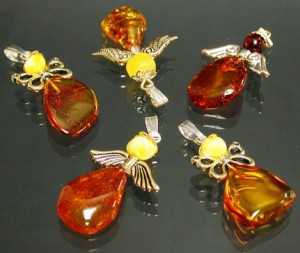 Pendentif ambre ange