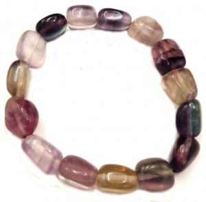 Fluorine bracelet pierres roulées
