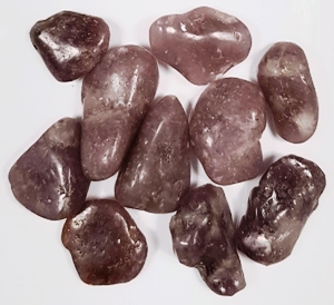 Lépidolite roulée grain