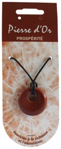 Pendentif Pierre Ronde Percée Pierre du Soleil