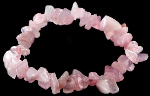 Quartz Rose bracelet baroque