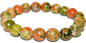 Unakite bracelet boule