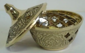 Encensoir grille et couvercle D6cm
