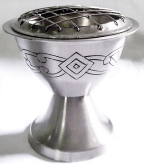 Encensoir laiton argenté avec grille
