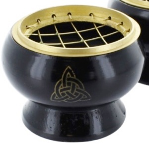 Brûle encens avec grille incrustation CELTIC