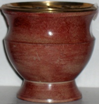 Brûle encens émail coloris marron