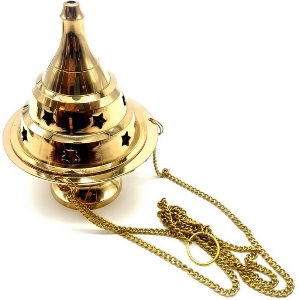 Encensoir bronze chainette