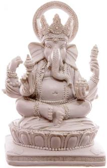 Ganesh Blanc 13.5 cm 