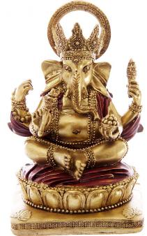 Statue Ganesh Rouge 14cm